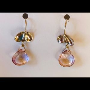 Silver & Purple Earrings